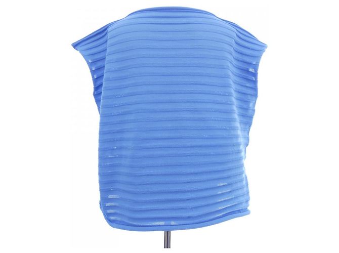 Autre Marque Top Pleats Please Azul - vista 2