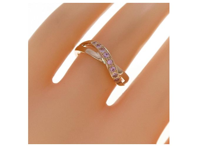 Autre Marque 4°C Synthetischer Saphir Ring Au750 Pink - Ansicht 5