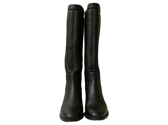 Botas longas de malha combinada Jimmy Choo Preto - vista 2
