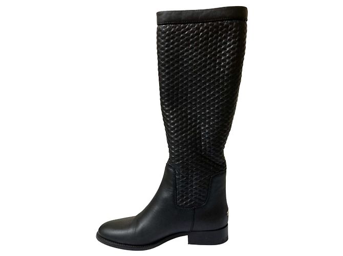 Botas longas de malha combinada Jimmy Choo Preto - vista 5