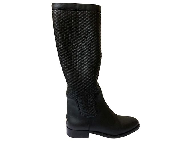 Botas longas de malha combinada Jimmy Choo Preto - vista 6