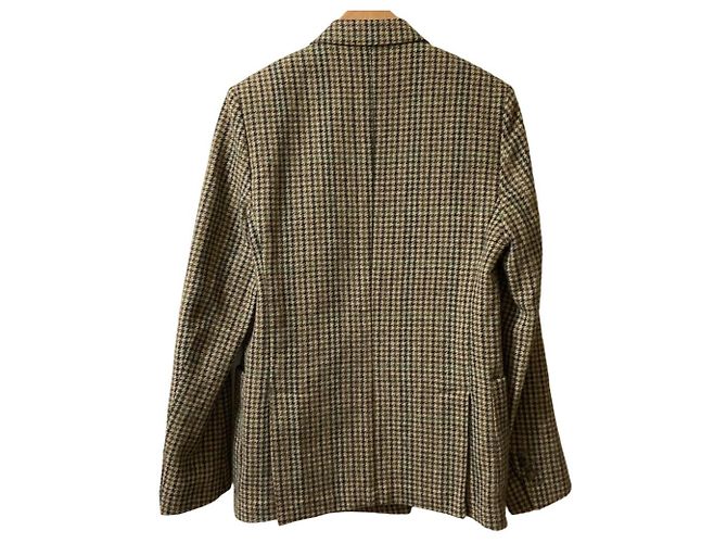 Veste de tailleur croisée en laine ami alexandre mattiussi Beige - vue 2