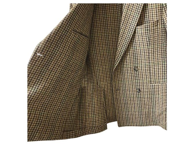 Veste de tailleur croisée en laine ami alexandre mattiussi Beige - vue 3