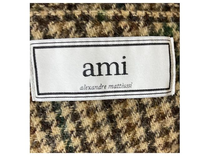 Veste de tailleur croisée en laine ami alexandre mattiussi Beige - vue 6