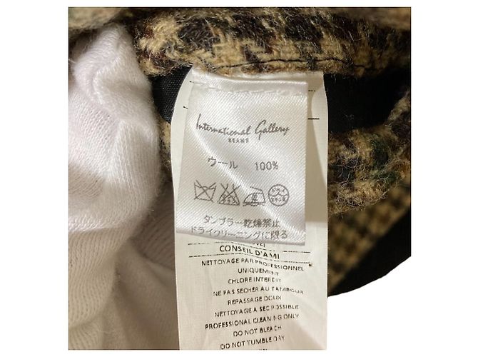 Veste de tailleur croisée en laine ami alexandre mattiussi Beige - vue 7