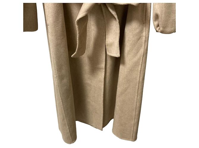 Autre Marque Abrigo Melton Ulla Johnson Beige - vista 3