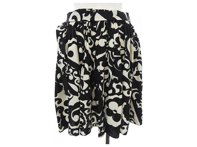 Falda Louis Vuitton Negro Blanco - vista 2