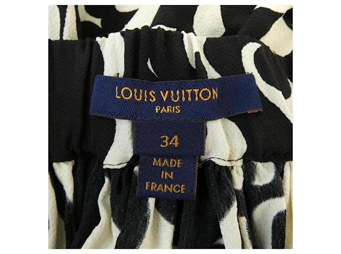 Falda Louis Vuitton Negro Blanco - vista 4