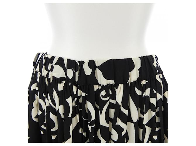 Falda Louis Vuitton Negro Blanco - vista 5