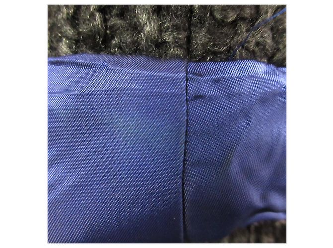 Autre Marque Abrigo de Tweed Long DES PRES Castaño Negro - vista 12