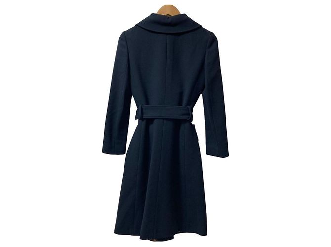 Dolce & Gabbana Abrigo de lana con cinturón Dolce&Gabbana Azul Azul marino - vista 4
