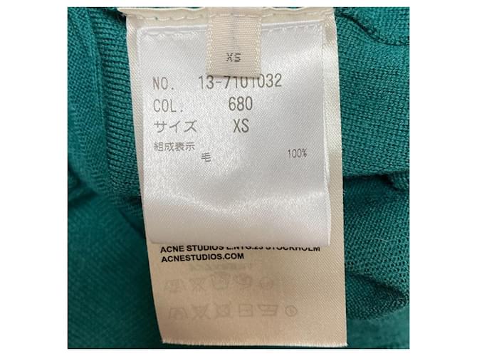 Acne Studios V-Ausschnitt Strickware Grün - Ansicht 6