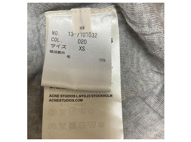 Suéter de punto con cuello en V Acne Studios Castaño - vista 6