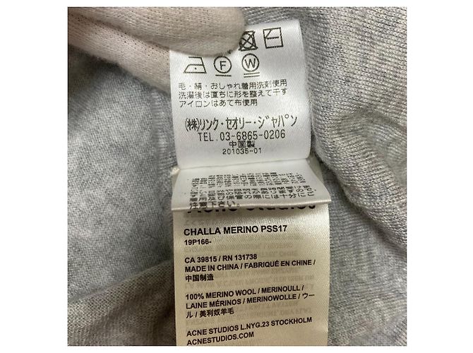 Suéter de punto con cuello en V Acne Studios Castaño - vista 7