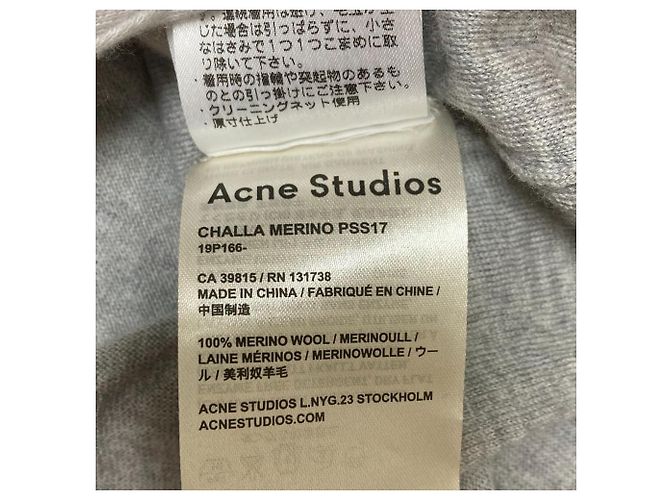 Suéter de punto con cuello en V Acne Studios Castaño - vista 8