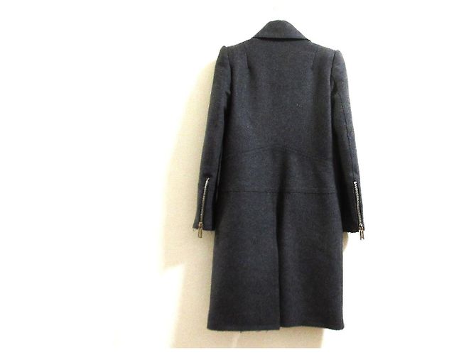 Autre Marque Dsquared2 Cutoff Wool Riders Coat Brown - view 2