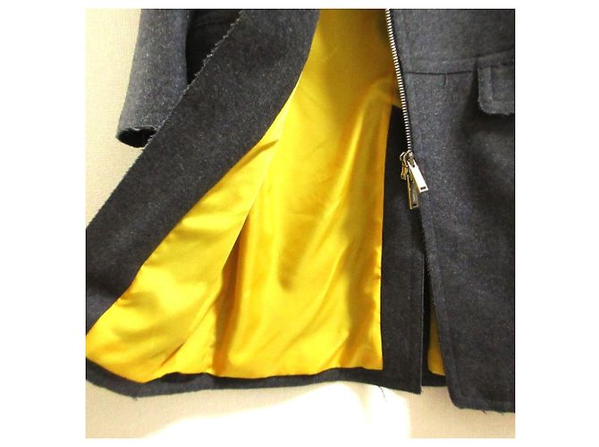 Autre Marque Dsquared2 Cutoff Wool Riders Coat Brown - view 8
