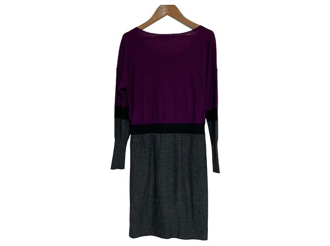 Autre Marque Paule Ka Strickkleid Braun Lila - Ansicht 2