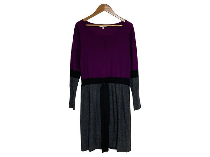Autre Marque Paule Ka Strickkleid Braun Lila - Ansicht 3