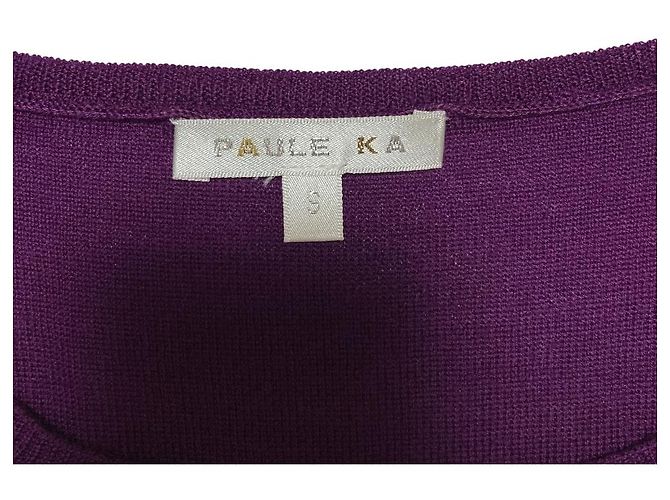 Autre Marque Paule Ka Strickkleid Braun Lila - Ansicht 7