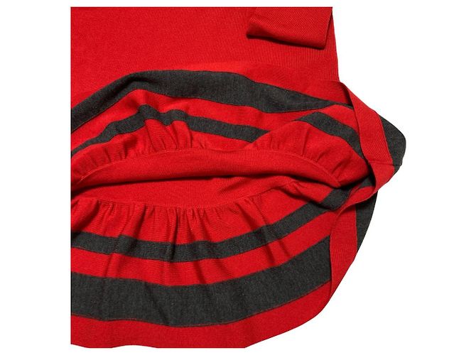 Autre Marque Paule Ka Strickkleid Braun Rot - Ansicht 10