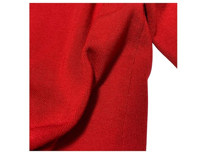 Autre Marque Paule Ka Strickkleid Braun Rot - Ansicht 11