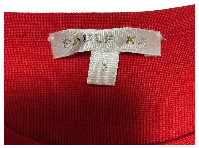 Autre Marque Paule Ka Strickkleid Braun Rot - Ansicht 3