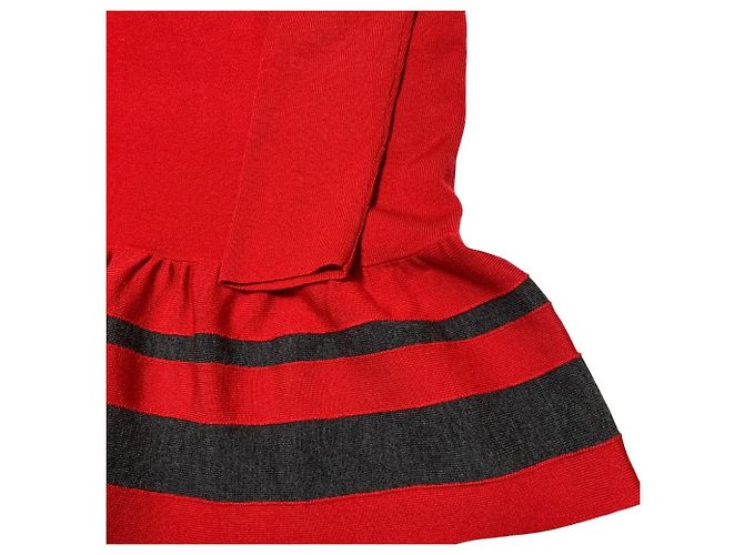 Autre Marque Paule Ka Strickkleid Braun Rot - Ansicht 9