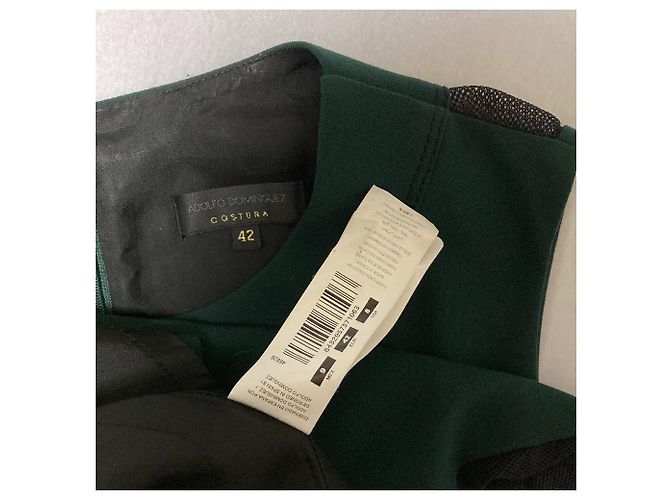 Autre Marque Vestido sin mangas Adolfo Dominguez Verde - vista 3