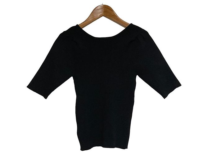 Autre Marque Maglia con scollo a V e maniche corte STRAWBERRY-FIELDS Nero - vista 2