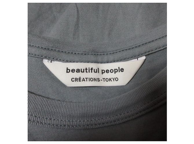 Autre Marque Camiseta de algodón beautiful people BPPL con logo frontal Verde - vista 5