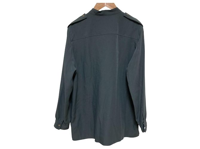 Camicia PS Paul Smith con colletto alla coreana e spalline Verde - vista 3
