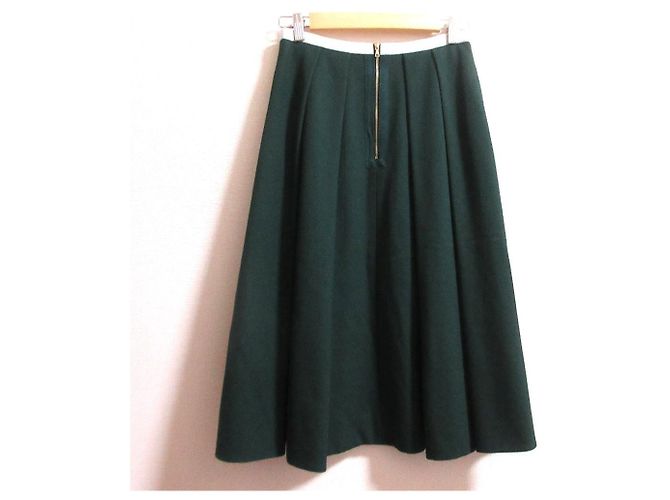 Autre Marque Falda larga plisada Drawer Verde - vista 2