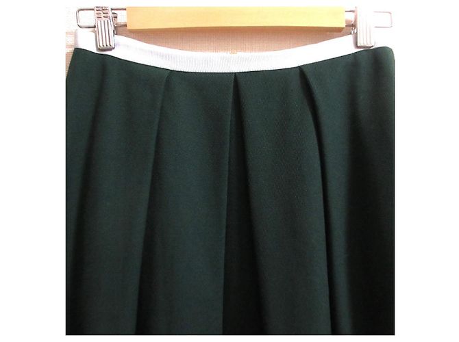 Autre Marque Falda larga plisada Drawer Verde - vista 4