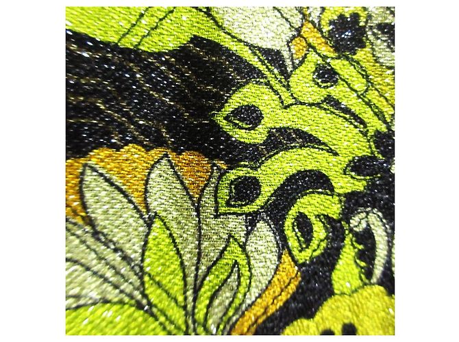 Autre Marque Dries Van Noten Jacquard Langarm-Oberteil Braun Orange Gelb - Ansicht 3