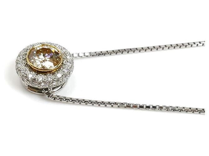 Autre Marque Collana di Diamanti Kashikey Moa Pt900 Pt850 Au750 Argento - vista 2