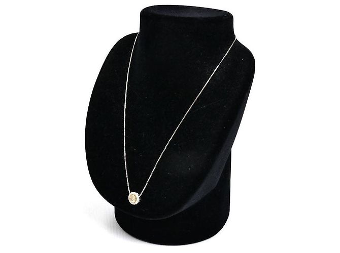 Autre Marque Collana di Diamanti Kashikey Moa Pt900 Pt850 Au750 Argento - vista 7