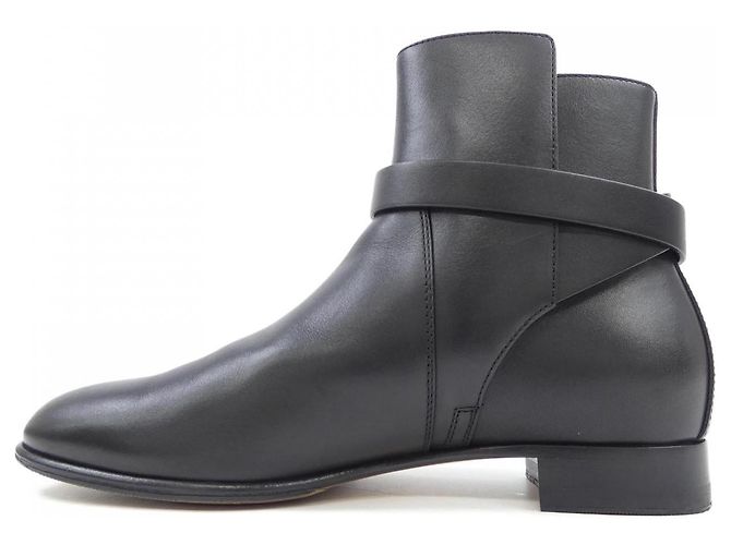 Hermès Botas de couro de bezerro Hermes Neo Kelly com fivela Preto - vista 2