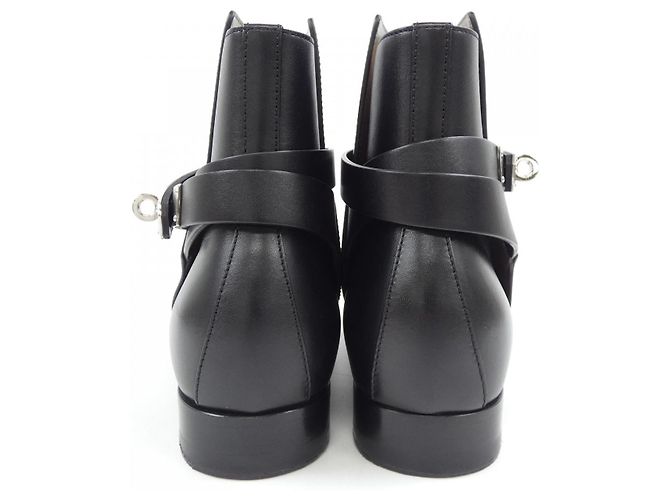 Hermès Botas de couro de bezerro Hermes Neo Kelly com fivela Preto - vista 5