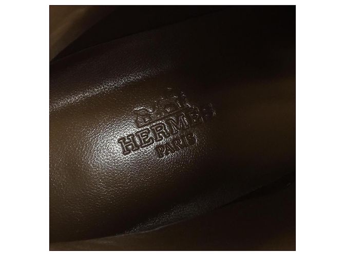 Hermès Botas de couro de bezerro Hermes Neo Kelly com fivela Preto - vista 6