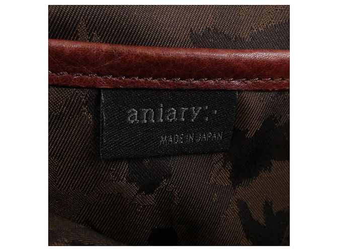 Autre Marque Borsa a Spalla in Pelle Aniary Marrone - vista 5