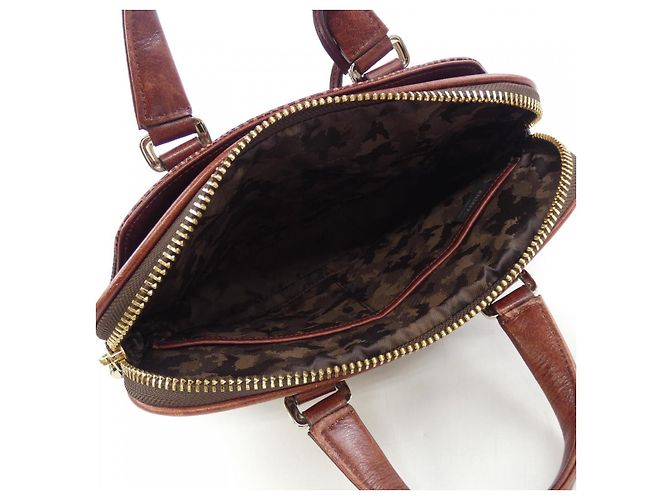 Autre Marque Borsa a Spalla in Pelle Aniary Marrone - vista 6