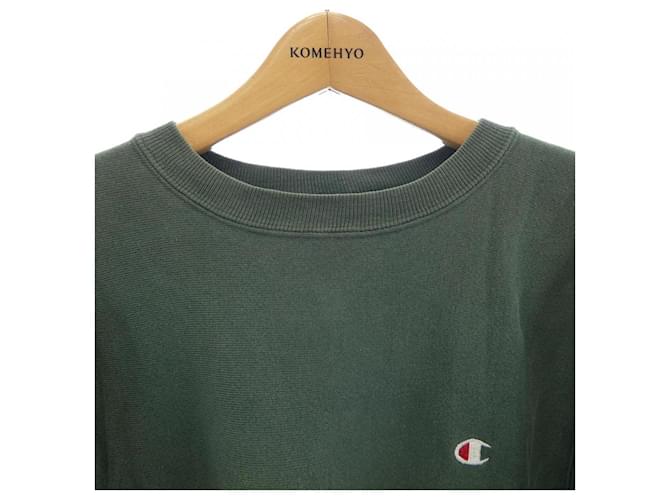 Autre Marque Sudadera de algodón Champion Verde - vista 4