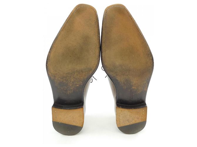 Autre Marque Leder Schuhe J.M.WESTON 412 Braun - Ansicht 4