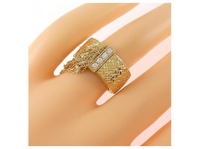 Boucheron Delilah Au750 Diamantring Größe 11 Golden - Ansicht 5