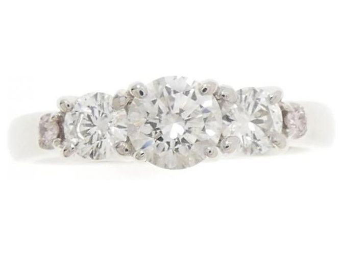 Autre Marque Trilogy Diamantring aus Platin Silber - Ansicht 2