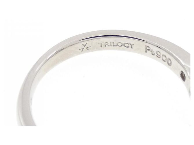 Autre Marque Trilogy Diamantring aus Platin Silber - Ansicht 4
