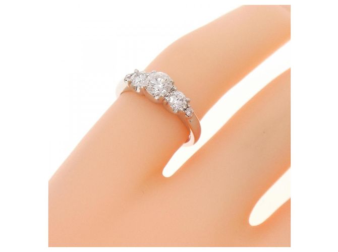 Autre Marque Trilogy Diamantring aus Platin Silber - Ansicht 5