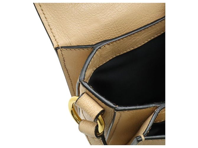 Borsa a mano in pelle Madras Miu Miu Beige - vista 6