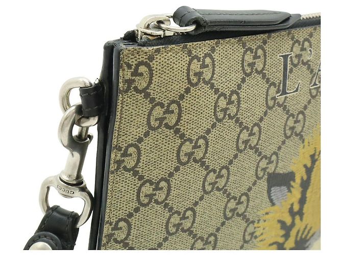 Clutch Gucci GG Supreme Beige - vista 4